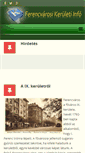 Mobile Screenshot of ferencvarosi.info